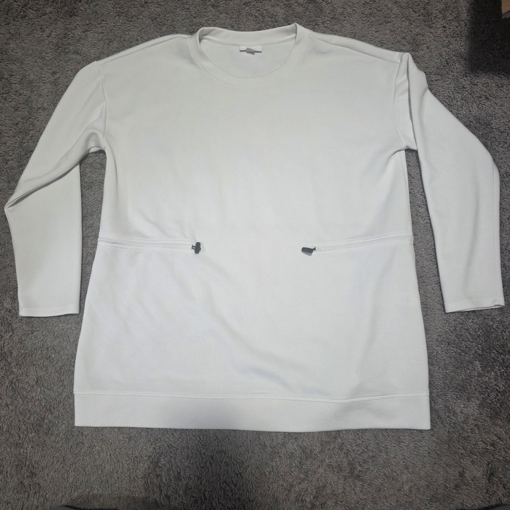 J. Jill Fit Cream Long Sleeve Top